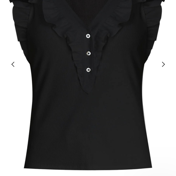 Veronica Beard Adrianna Top in Black XL - Picture 1 of 5